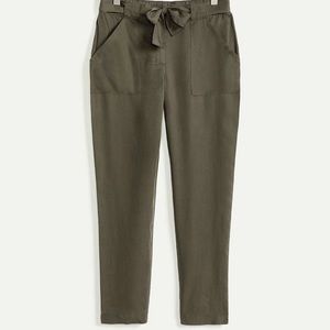 New! Reitmans Tencel tapered ankle pants with tie belt
